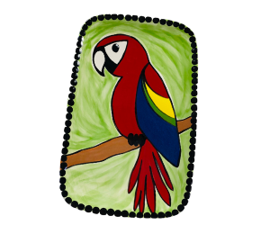 Schaumburg Scarlet Macaw Plate