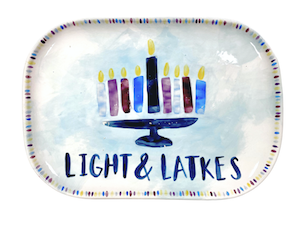 Schaumburg Hanukkah Light & Latkes Platter
