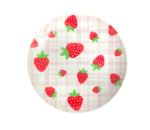 Schaumburg Strawberry Plaid Plate