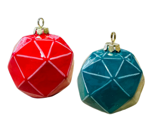 Schaumburg Jewel Toned Faceted Ornament