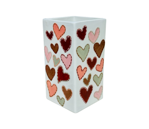 Schaumburg Quilted Heart Vase